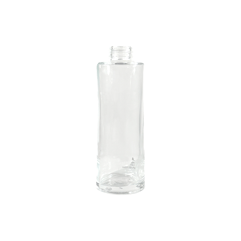 Transparent Long Cylindrical Screw Cap Lotion Bottle 108ml Lightweight