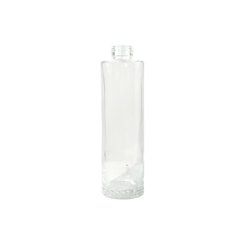 Transparent Long Cylindrical Screw Cap Lotion Bottle 108ml Lightweight