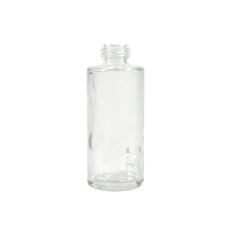 Transparent Long Cylindrical Screw Cap Lotion Bottle 108ml Lightweight