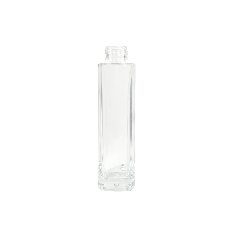 Transparent Long Cylindrical Screw Cap Lotion Bottle 108ml Lightweight