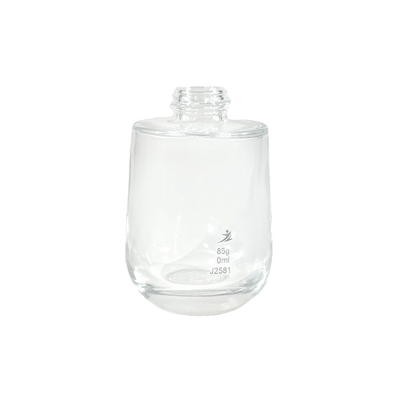 J2514 Transparent Inverted Pear-Shaped Lotion Bottle 46ml with Simple Modern Design