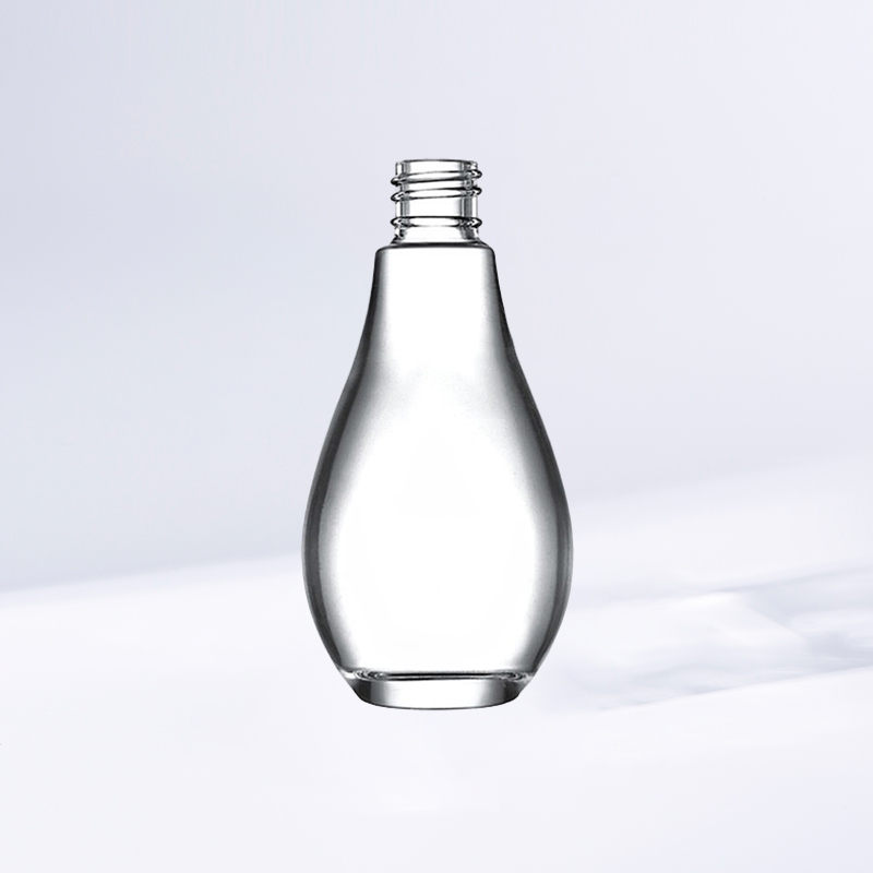 J2514 Transparent Inverted Pear-Shaped Lotion Bottle 46ml with Simple Modern Design